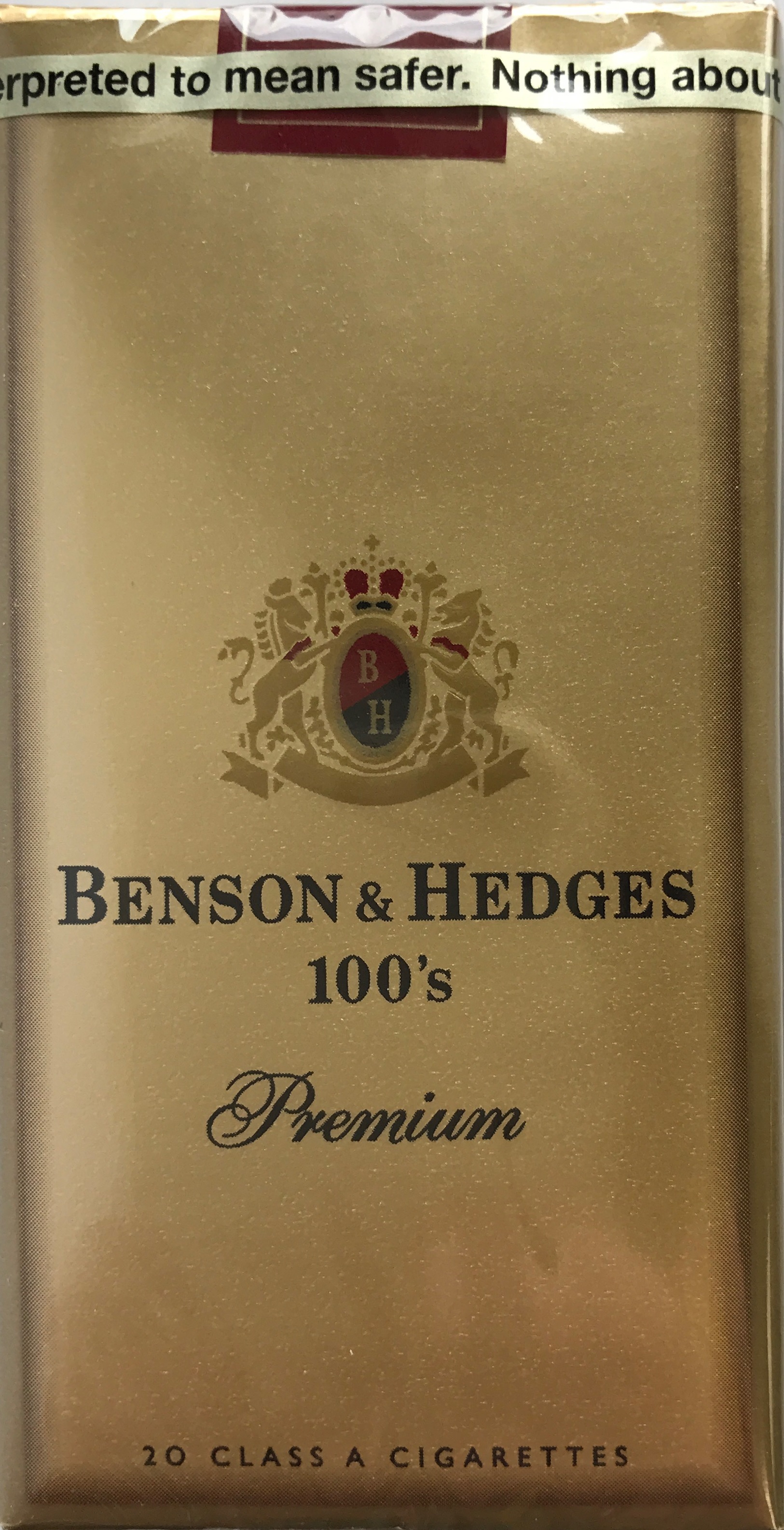 Benson & Hedges Gold Box 100 Frank Silva & Sons