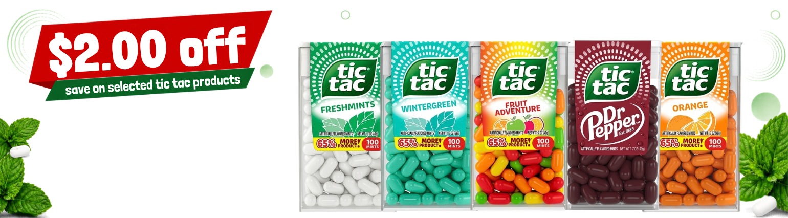 Tic Tac $2 off