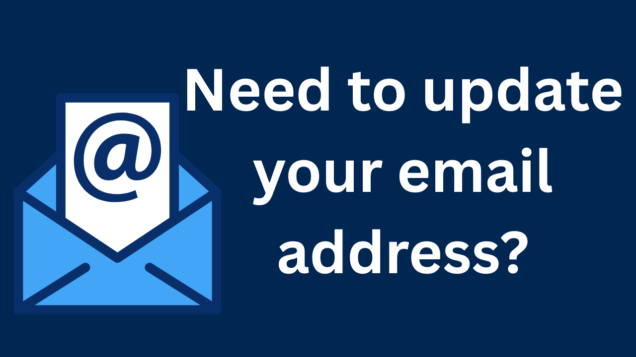 Update your email address